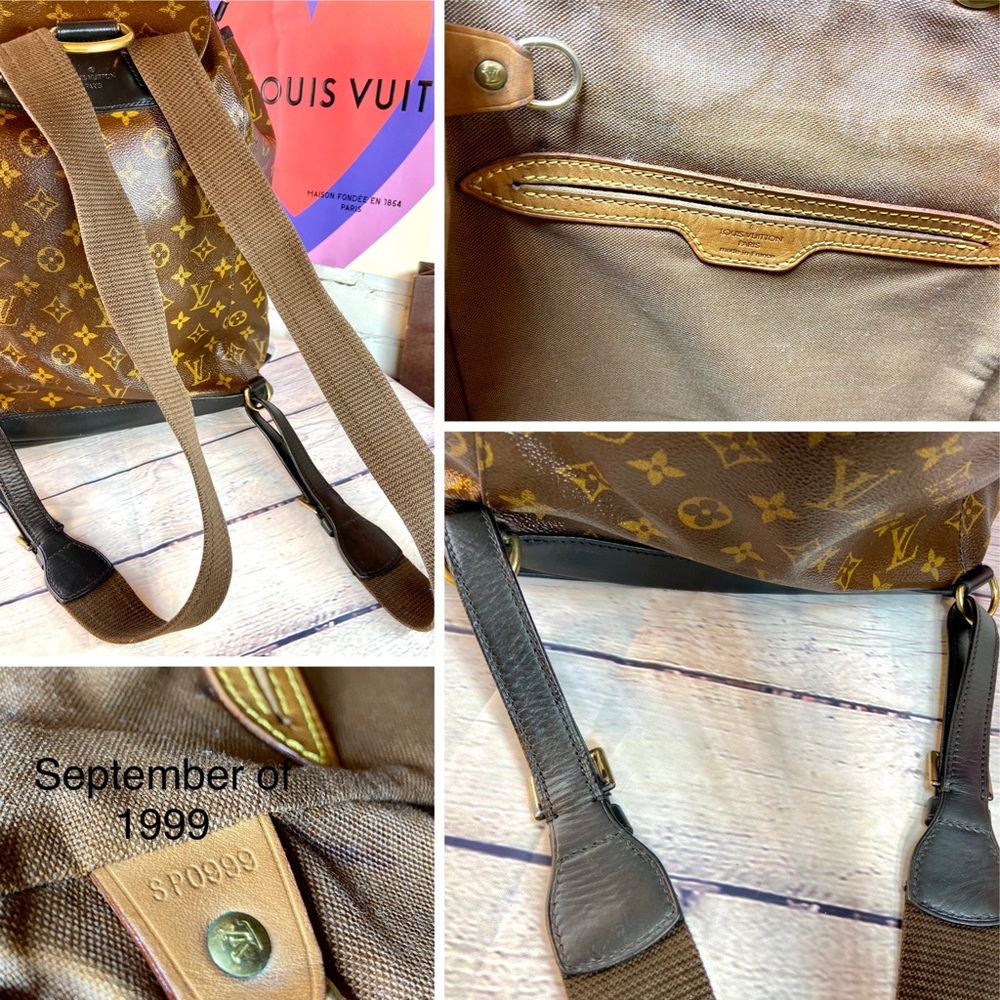Louis Vuitton Montsouris GM backpack custom dyed black with organizer - Picture 16 of 16